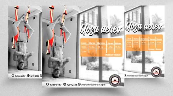 #flyers #yoga #aéreo #horarios